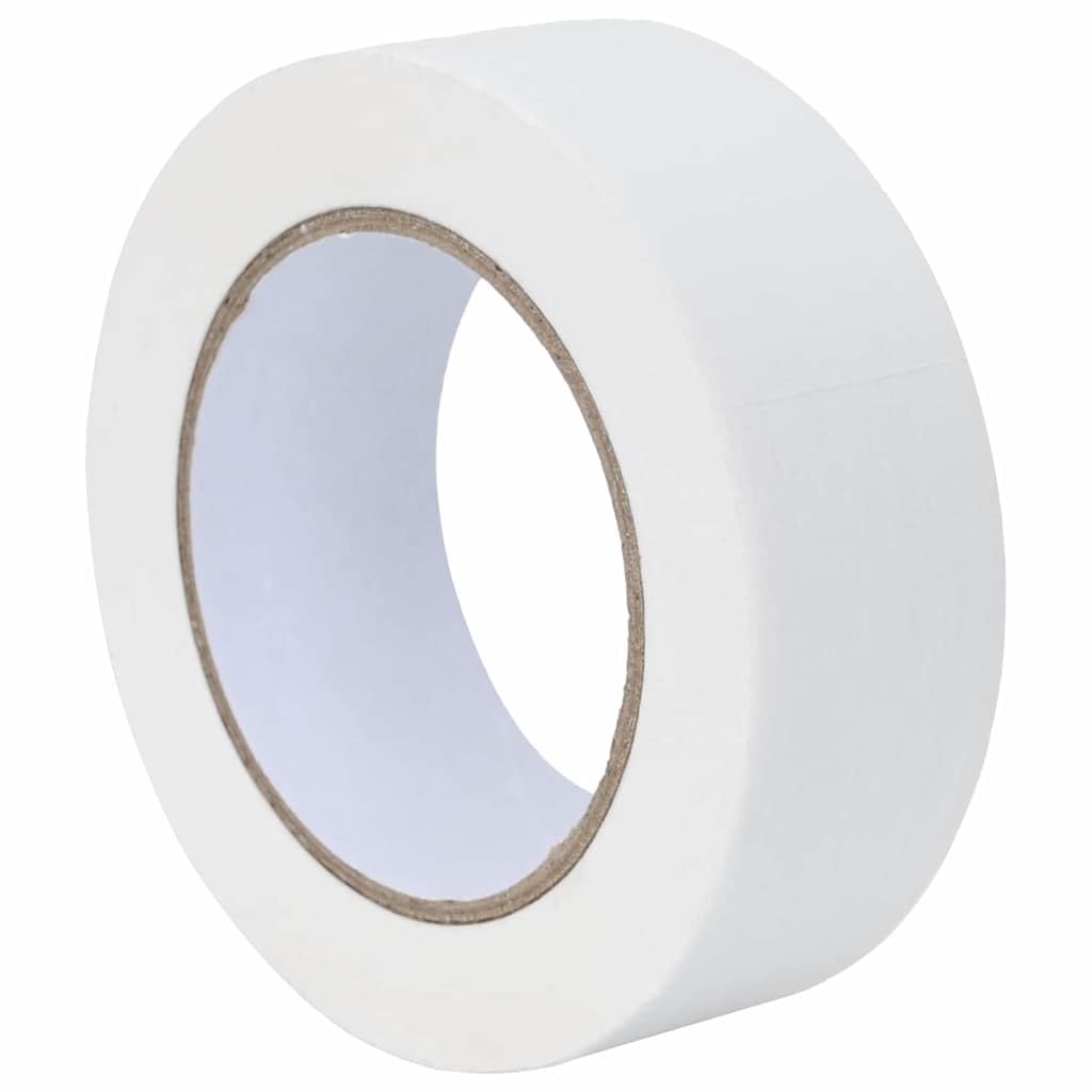 Malerklebebänder 6er Set Weiß, 38 mm x 50 m Papier, abdeckband für renovierung, malerband, montageband, klebeband für wand, boden, tür und fenster innen außen