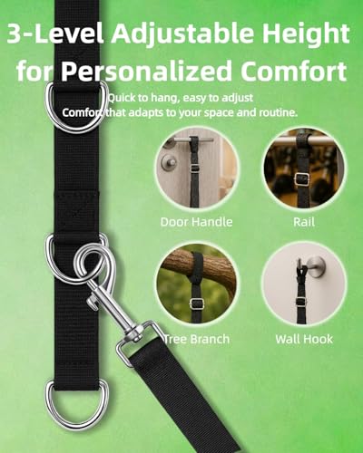Image of Durchbruch Cervical Traction Neck Stretcher Hammock for Neck Pain Relief, Includes Removable Pads, Eye Mask, Earplugs & Storage Bag, Portable Neck Support Kit for Home or Travel Use