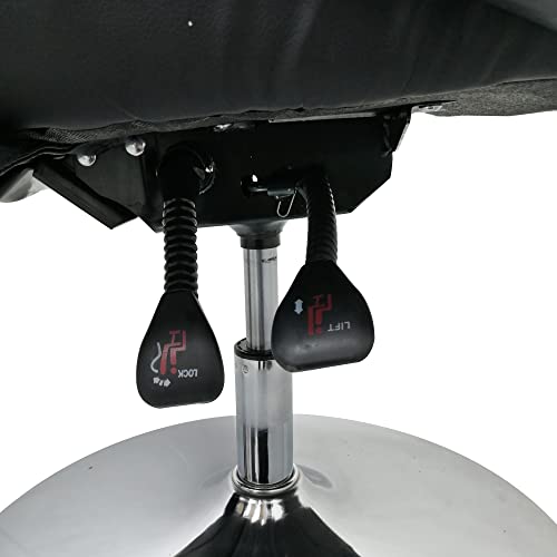 Intbuying 360 Degree Rotating Chair Air Pressure Lifting Facial Bed Spa Table For Salon Beauty Home Office Chair Loading Capacity 275Lb (Black) #TOP5