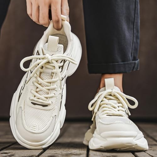 Baskets pour hommes légères et polyvalentes avec lacets pour marche décontractée - 4