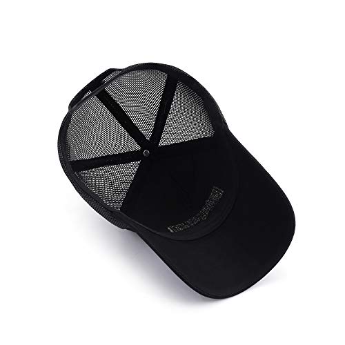 Faleto Usa Hat Baseball Cap Black Mesh Hat Us Patriotic Military Veteran Hat Summer Sun Hat American Flag Patch Trucker Dad Cap Classic #TOP4