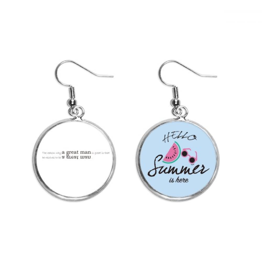 Pendientes de sandía veraniegos para lucir en la playa 5