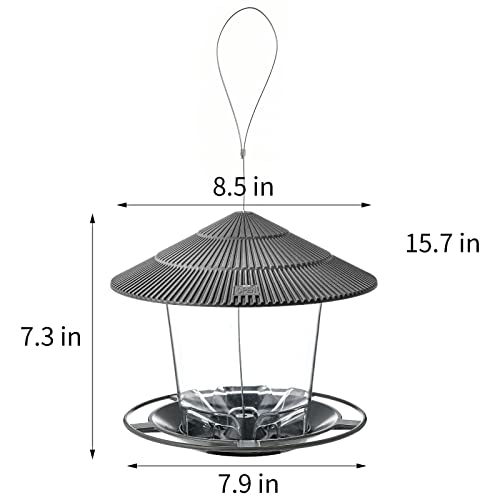 Hanizi Bird Feeders For Outside, Bird Feeder, Wild Bird Seed For Outside Feeders, Squirrel Proof Birds Feeder And Garden Decoration Yard For Bird Watchers  thumb #4