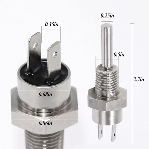 SDYYDS 42002-0024S Stack Flue Sensor, 42001-0053S Thermistor Stainless Steel, 42001-0063S High Limit Switch, 42001-0060S Pressure Switch & 42002-0025S Gas Shutoff Switch 140°F