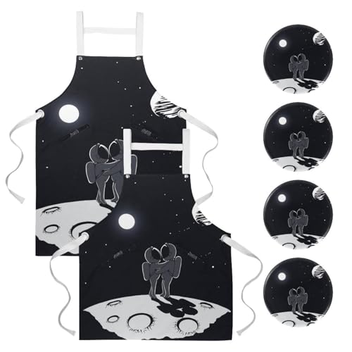 Tablier de cuisine espace nettoyage de la maison lot de 2 bar