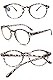 KOOSUFA Blaulichtfilter Brille Computerbrille Damen Herren Retro Runde Brillengestelle Federscharniere Gaming Brille Anti Müdigkeit mit Etui (1x Leopard, 0.0)
