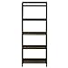 Casual Home Stratford 5-Shelf Folding Bookcase-Warm Brown
