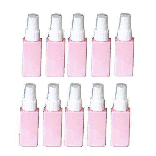 Myhoomowe Botella vacía 10 unids de las mujeres de plástico 30 ml envases cosméticos vacíos frascos vaporizadores de perfume rosa para