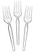 [50 Count] Settings Plastic Clear Forks, Heavyweight Disposable Cutlery, Great For Home, Office, School, Party, Picnics, Restaurant, Take-out Fast Food, Outdoor Events, Or Every Day Use, 1 Bag