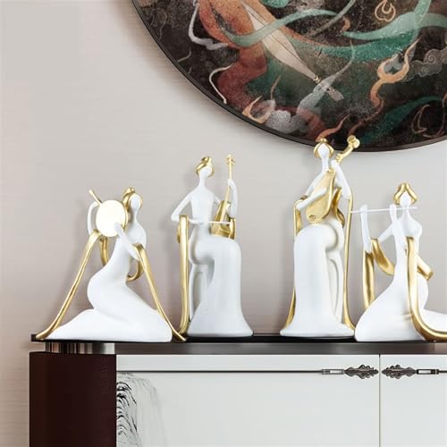 Décoration de bureau statue abstraite luxe pour meuble TV et bibliothèque