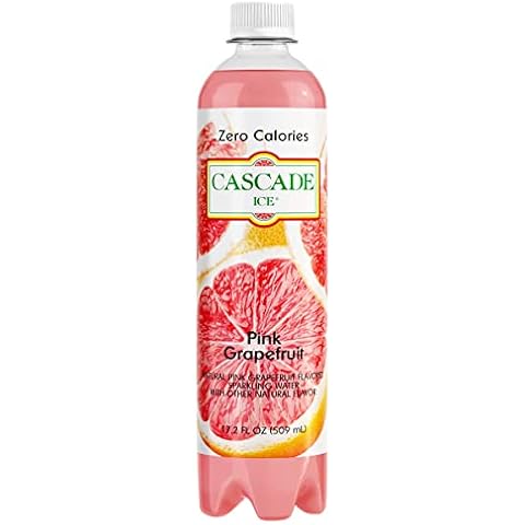 Cascade Ice Sparkling Water, Pink Grapefruit, 17.2 Ounce (Pack of 12) Cover