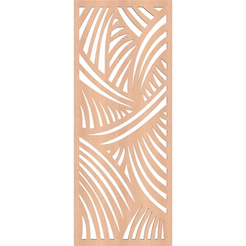 Image of Chester Decorative Pierced Fretwork Wood Wall Panels, 9 3 /8 inchW x 24 3 /8 inchH x 1 /4 inchT, Alder