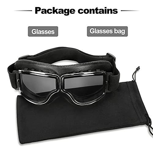 YOTAWA Motorcycle Goggle Vintage Riding Glasses Women Men Adult Dirt Bike Off-road Pilor Safety Sport Anti-scratch Eyewear Cycling