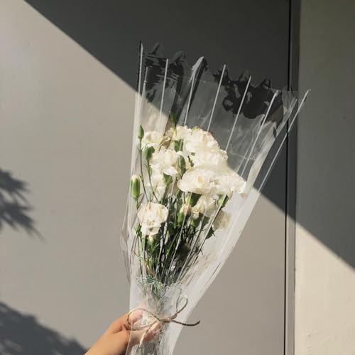 Pochettes en cellophane transparent YUENPUN de qualité supérieure pour fleurs - 6
