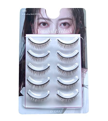 Amazon | D-ONE つけまつげ ナチュラル 5ペア (A06 ナチュラルクロス  
