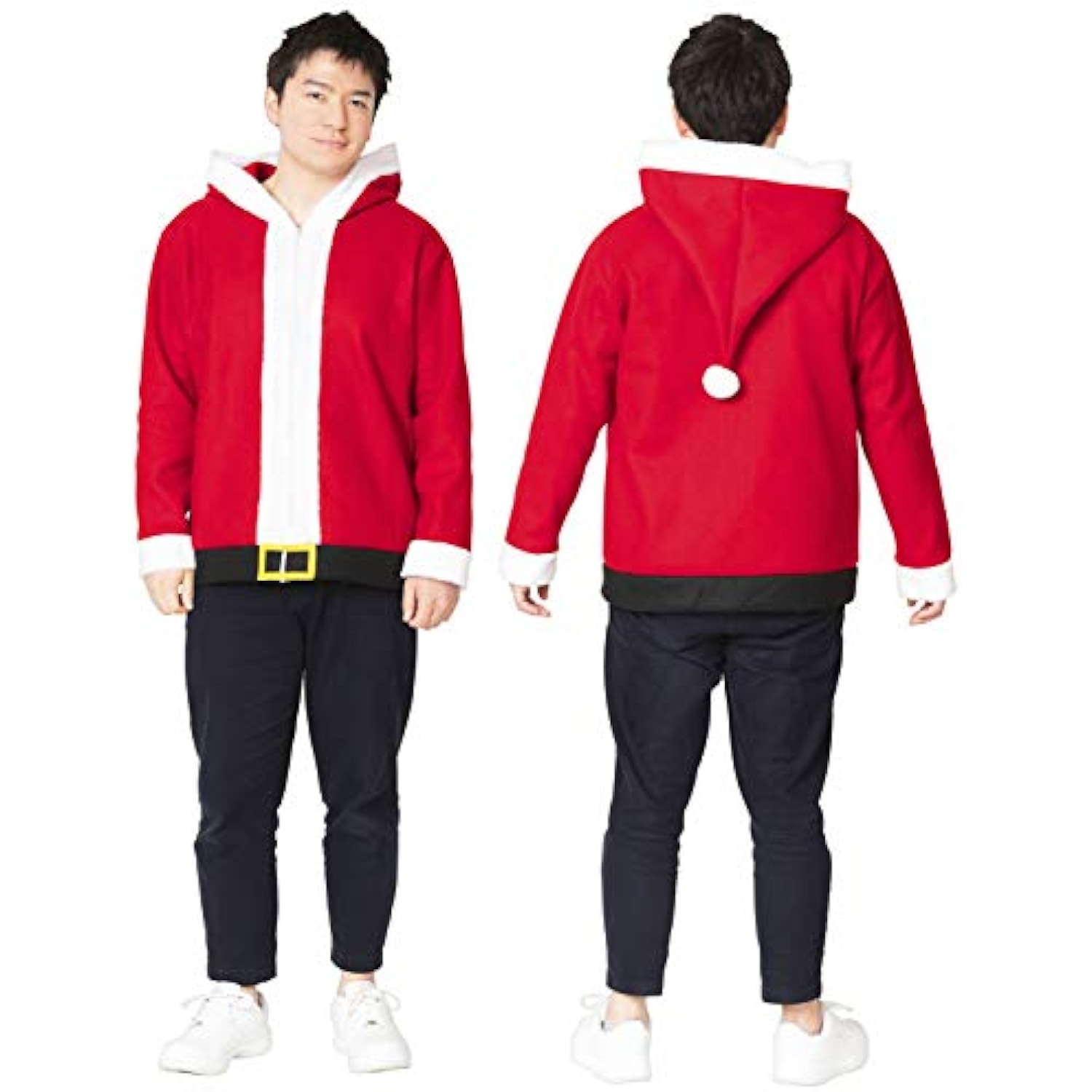 クリアストーン(Clearstone) コスプレ クリスマス サンタパーカー メンズ レッド 詳細画像4