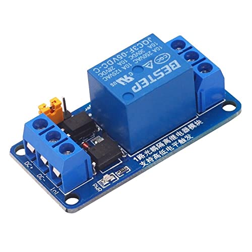 Module de Relais 1 Canal 12V Déclencheur Niveau Haut Bas Relais d'Isolation Optocoupleur - 4
