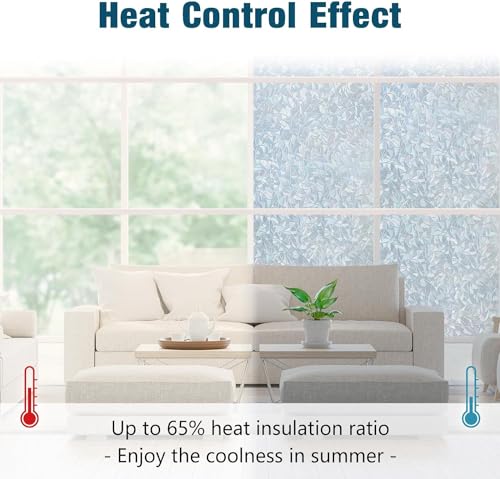 image for rabbitgoo Window Privacy Film Rainbow Film Decorative Window Sticker, 