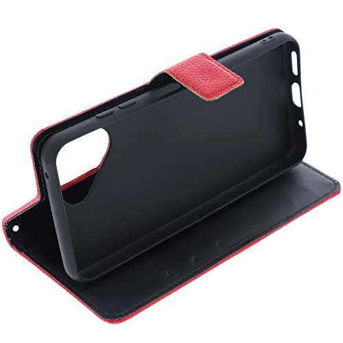foto-kontor Cover compatible with Fairphone 4 book-style red case, Book Red - Image 3