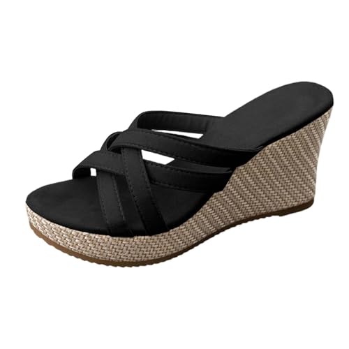 Basket sans lacet style sabot et pantoufles de plage noires d'été