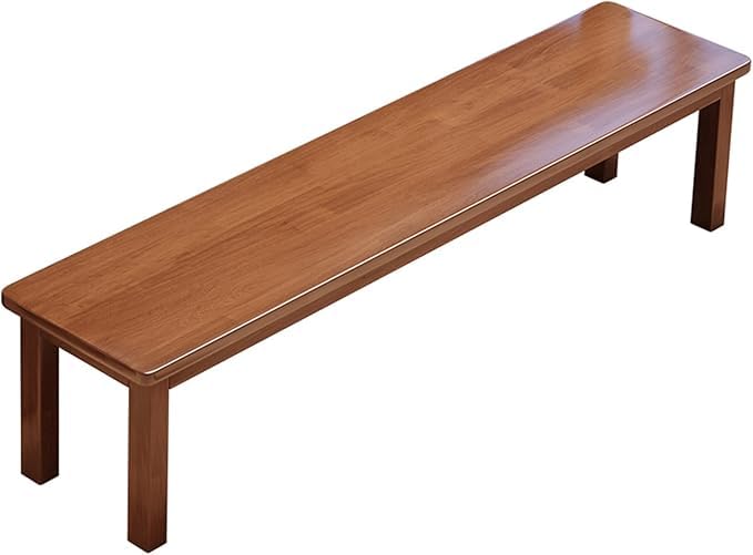 Wooden Bench Seating for Hallway, Living Room, Porch, or Garden | Modern Minimalist Design | Walnut | 120 x 30 x 45 CM-image-34
