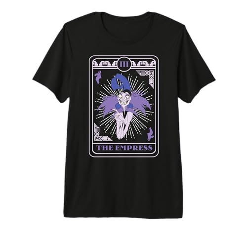 T-shirt premium Disney Villains Empress Tarot Card avec finitions haut de gamme