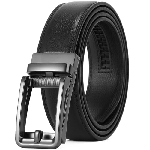 Cowhide belt, automatic buckle mechanical belt spot wholesale comfortable fashion outdoor sports
