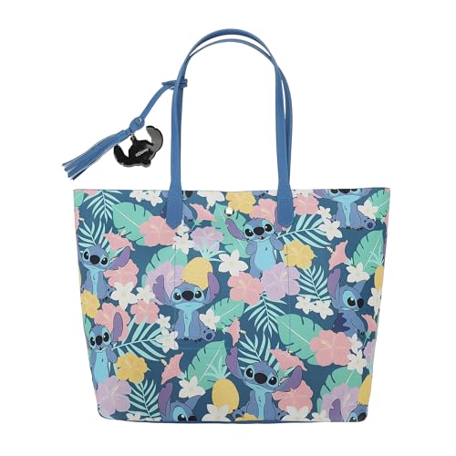 Bioworld Disney's Stitch Floral Character Tote Bag4