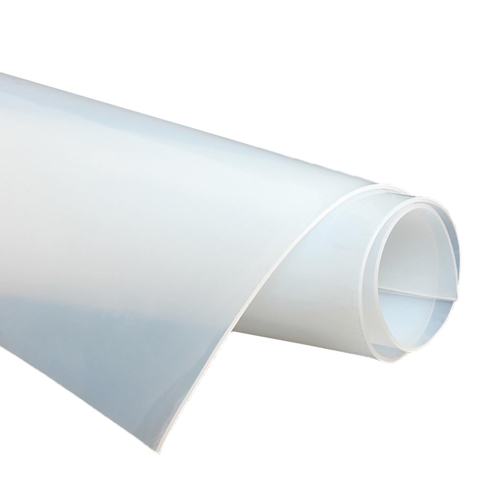 Feuille en caoutchouc silicone blanche 1.8mm | Rouleau de 10m x 1m pour joint et bricolage