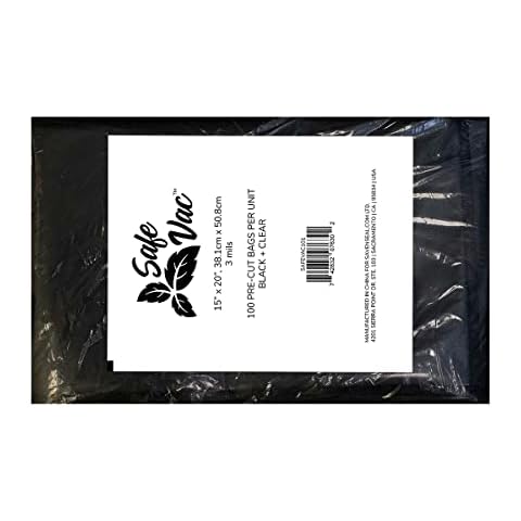 SafeVac 3mil Vacuum Seal Bags - By ShieldNSeal (15x20) Cover