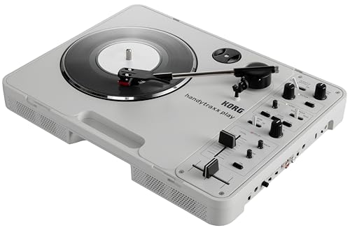 Korg – handytraxx play – Tragbarer DJ-Plattenspieler mit Lautsprecher und Digitalen Effekten