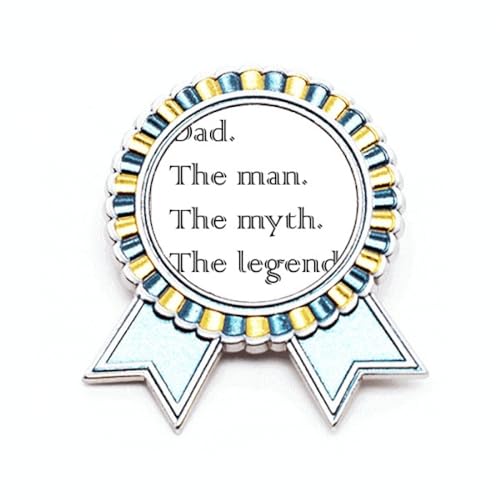 Broche papa citation mythique en métal M : finis les cadeaux impersonnels sans âme