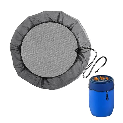 MZPOZB Mesh Cover For Rain Barrel 50cm Rain Bucket Net With Cord Rain Bucket Water Bucket Cover Water Tank Protection Lid Rain Collect Tool Garden Supplies Rain Barrel Mesh Cover