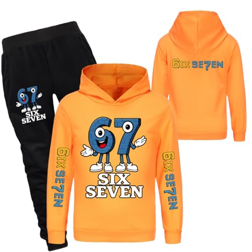 Sweat à capuche enfant 67 Steal A Brainrot pull sport loisirs mignon imprimé pour fille