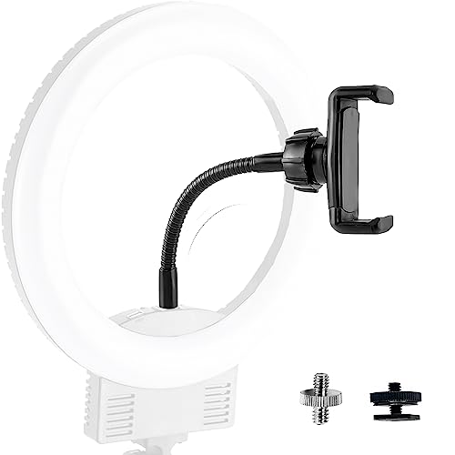 Jctriway Ring Light Phone Holder Universal Phone Holder For Ring Light With 1/4 And Hot Shoe Adapter, Flexible Phone Mount For Ring Light And Tripod Stand #TOP21