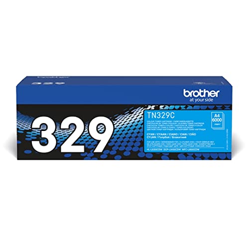 Toner original Brother TN-329C cyan pour un rendu laser de haute précision