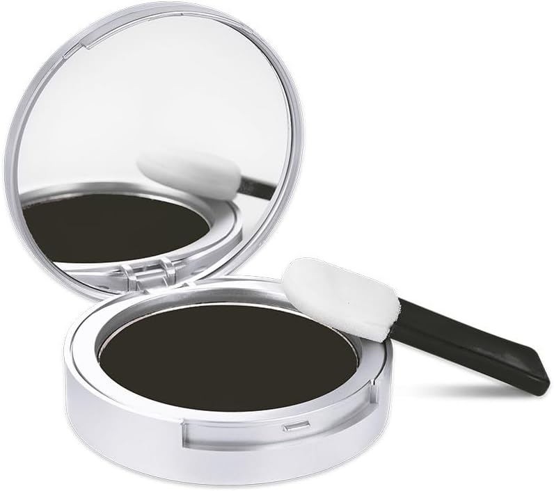 Hair Powder - BLACK - Talc-Free, Water Resistant Hair Loss Concealer, Thicker Than Hair Fibers & Sprays