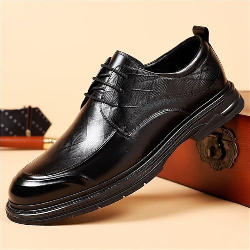 Men's Business Dress Shoes Lace Up Oxford Formal Wedding Shoes Classic British Style Groom Footwear3