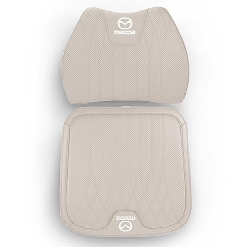 マツダ シートクッション アテンザ アクセラ CX-3 CX-4 ms CX-5 CX-8 腰クッション 車の座布団 ランバーサポート 車用クッション カークッション ハイエンド 運転クッション 腰枕 背もたれ 通気性 人間工学 腰サポート四季汎用 滑り止