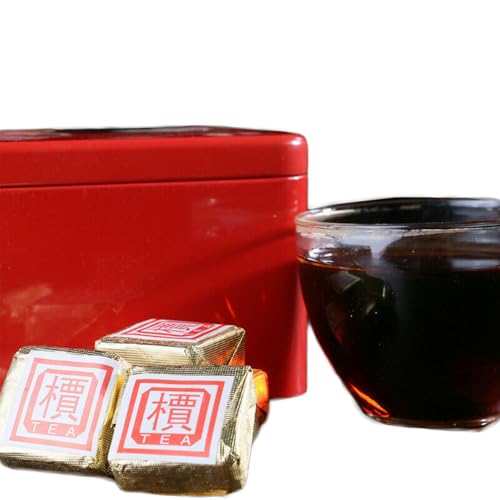 Thé Pu-Erh bio en boîte en fer élégante à offrir pour les amateurs de grands crus