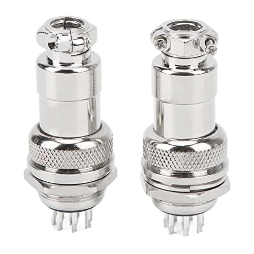 Conector Panel Macho Hembra 8 Pines 20mm Aviation