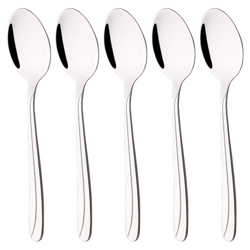 Gloreen Stainless Steel Spoons for Dessert, Small Spoons Set of 12
