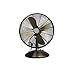 L-Fan Metallo, Retro Ping Industrial Ristorante Coffee Shop Decoration Ventilatore Antico, Timing Ventola di Raffreddamento Nero, Ottone (Size : 47 * 35CM)