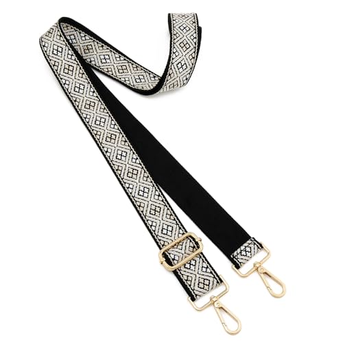 Image of ZOOEASS Wide Shoulder Strap Adjustable Replacement Belt Guitar Style Crossbody Bag Handbag Strap Multicolor Canvas Straps(Wide:1.5in)(Color15)