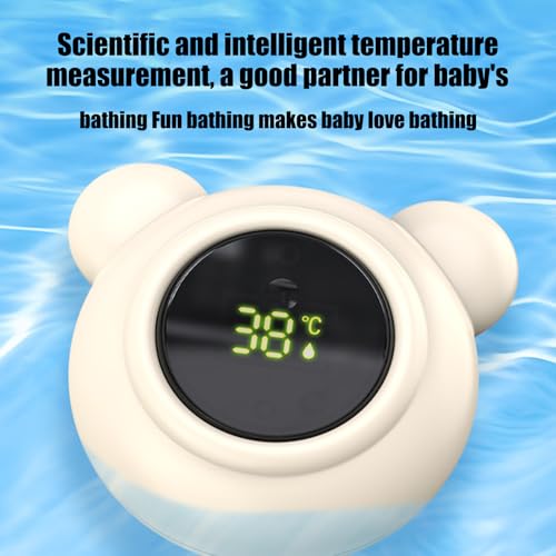 Baby Bath Thermometer, Safe LED Display Thermometer for Bathtub, Portable Toddler Care Product for Bathing, Shower, Pool, Nursery Use, Accurate Temperature Reading – Image 4