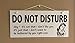 Do not disturb sign with retro female image for indoor or outdoor use