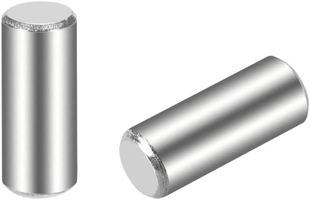 sourcing map 4 x 10mm(Approx 5/32") Dowel Pin 304 Stainless Steel Wood Bunk Bed Dowel Pins Shelf Pegs Support Shelves 25Pcs