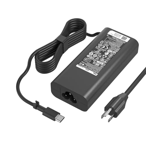 65W Type C USB C AC Charger Compatible with Dell Latitude 3340 3440 3540 5420 5290 5480 5491 5495 5520 5530 5580 5590 5591 7280 7290 XPS 13 9350 9360 9365-2in1 9370 9380 Power Adapter Supply