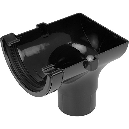 Shirenock Black 112Mm Half Round Stopend Outlet 1 In Pack