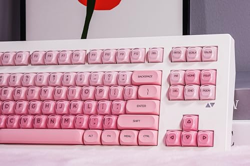 Image of ZORNHER CG870 Foundation Mechanical Keyboard,80% Pink Creamy Keyboard Wireless,Cute Jelly MOA Profile Keycaps,Creamy Sounding Linear Switches,Hot-Swappable,RGB Backlit